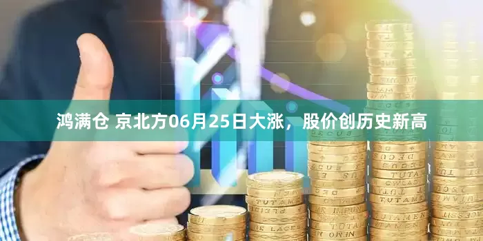 鸿满仓 京北方06月25日大涨，股价创历史新高