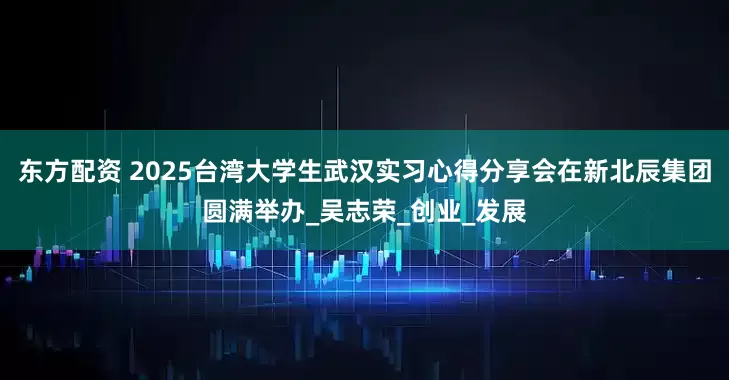 东方配资 2025台湾大学生武汉实习心得分享会在新北辰集团圆满举办_吴志荣_创业_发展