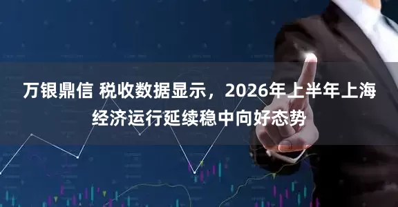 万银鼎信 税收数据显示,2026年上半年上海经济运行延续稳中向好态势